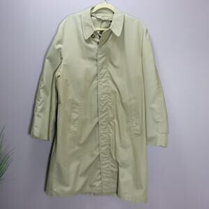 Neiman Marcus Size 38 Lightweight Raincoat Trench Coat Neutral Beige Classic